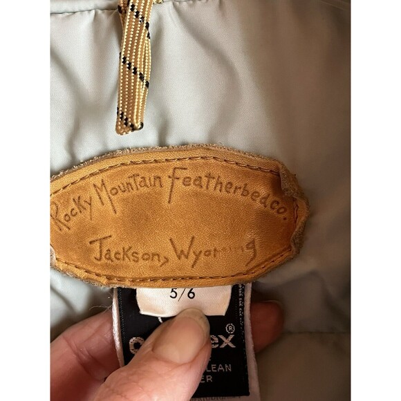 Rocky Mountain Featherbed Leather Down Gortex Ski Parka, Jacket ‘70’s Women’s XS - Picture 6 of 13